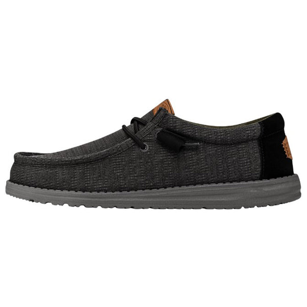 Hey Dude Men's Wally Grid Black Shoes – Western Edge, Ltd.