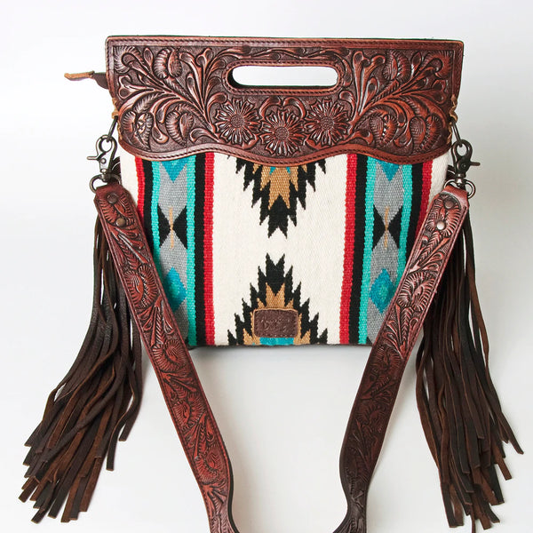 American Darling White/Turquoise & Red Aztec Purse – Western Edge, Ltd.