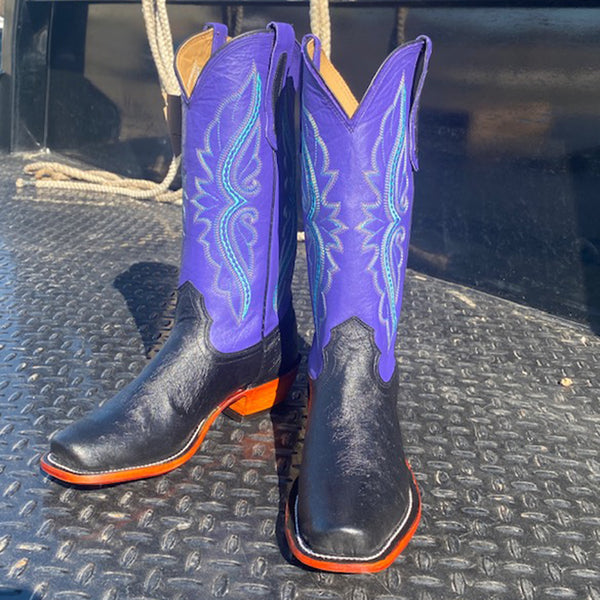 Mens purple deals cowboy boots