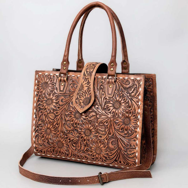 American Darling ADBG1236G Wallet Hand Tooled Genuine Leather Women Bag Western Handbag Purse