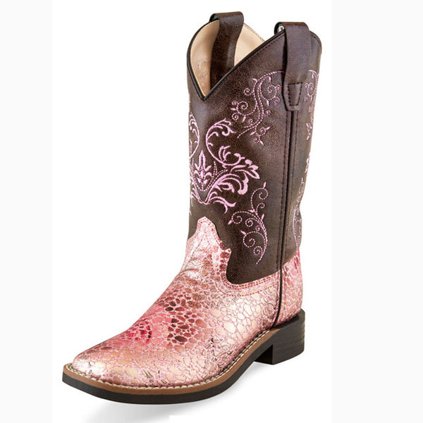 Pink snake print outlet boots