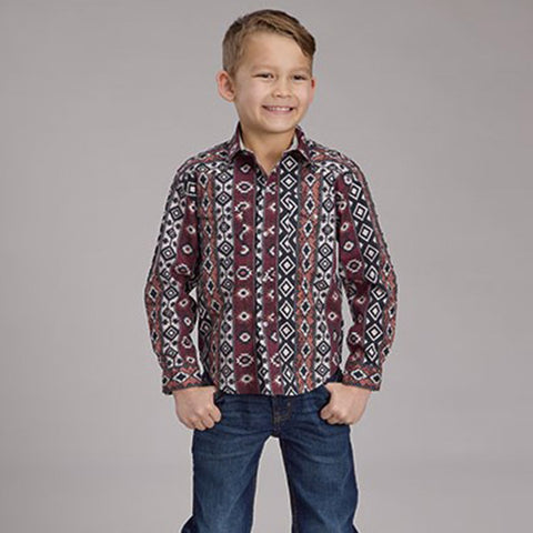 Roper Boy's Multi Aztec Stripe Shirt