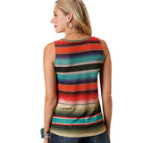 Women's Sleeveless V-Neck Sweater Knit Jersey Tank Top from Roper