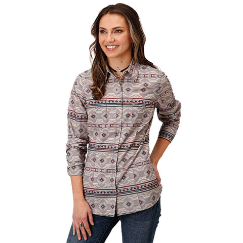 Women's Blanket Aztec Print Shirt from Roper