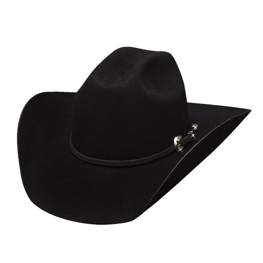 Youth Black Wool OSFM Cowboy Hat