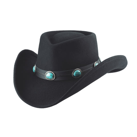 Montecarlo Klamath Black Felt Hat