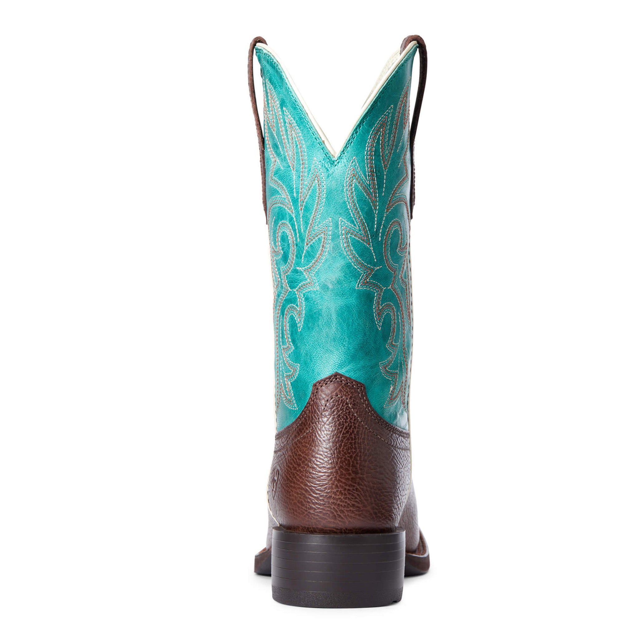 Ariat Women's Round Up Brown/Turquoise Square Toe Boots – Western Edge, Ltd.