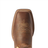 Ariat Round Up Crossroads Tan Leopard Western Boot