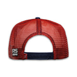 Rope Smart Red & Navy Red Patch Cap