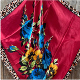 Rodeo Drive Red Leopard Print Wild Rag