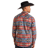 Rock & Roll Men's Southwestern Print Pearl Snap Shirt