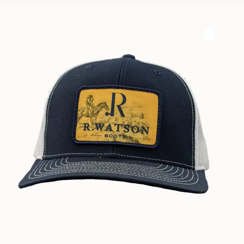 Navy/White Snapback with R. Watson Patch