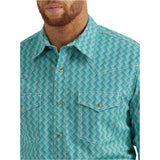 Wrangler Men's Teal 20X Competition Shirt