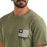 Men's Stars & Stripes Flag Graphic Tee from Wrangler