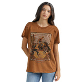 Women's Western Graphic Boyfriend Tee from Wrangler