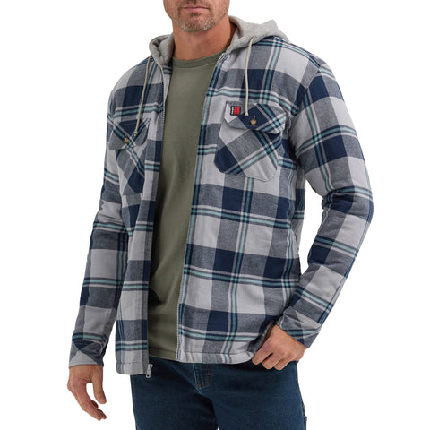 Wrangler Men's Flannel Hooded Jacket