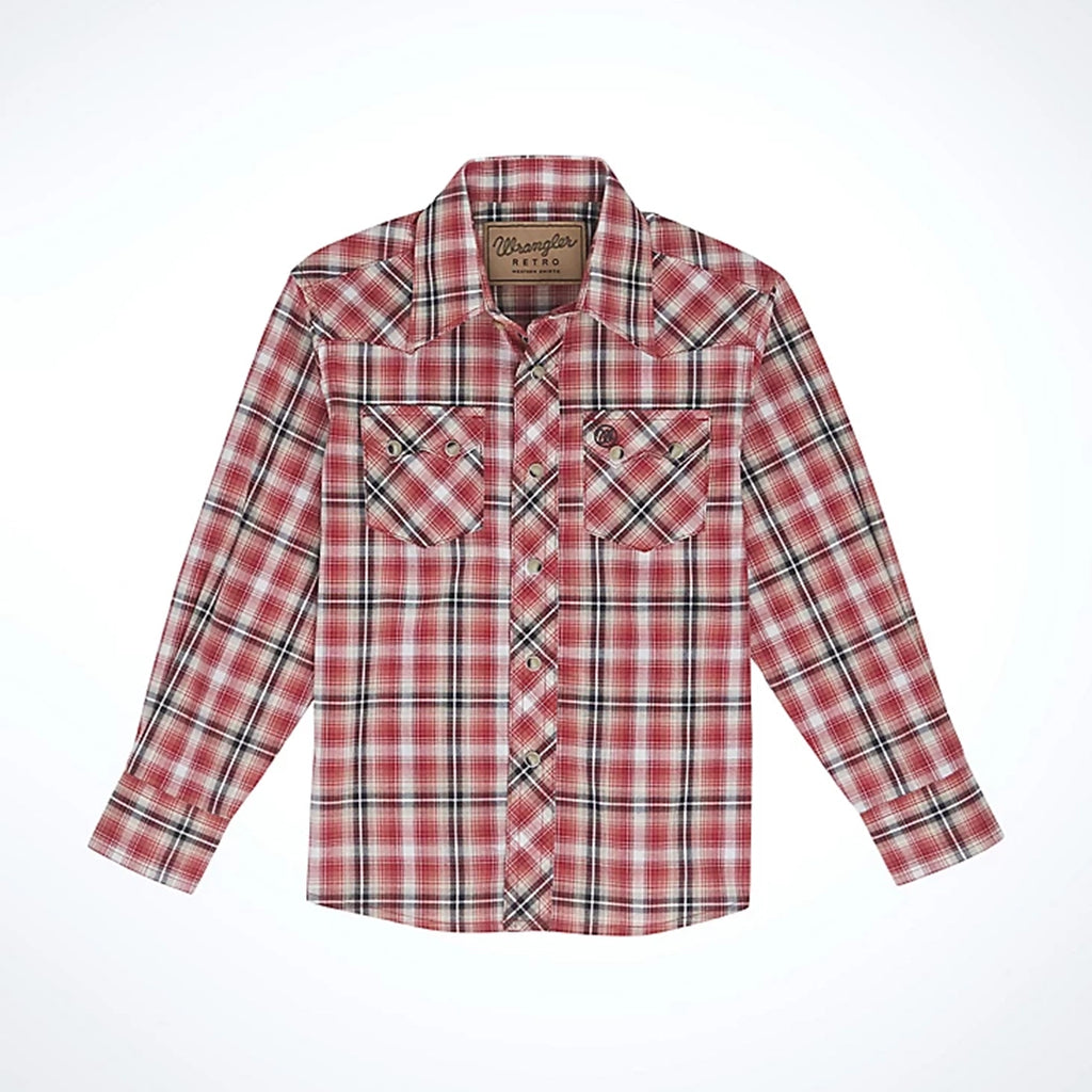 Wrangler Boy's Retro Pearl Snap Button Down