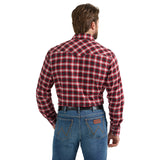 Men's Retro Long Sleeve Flannel Pearl Snap by Wrangler