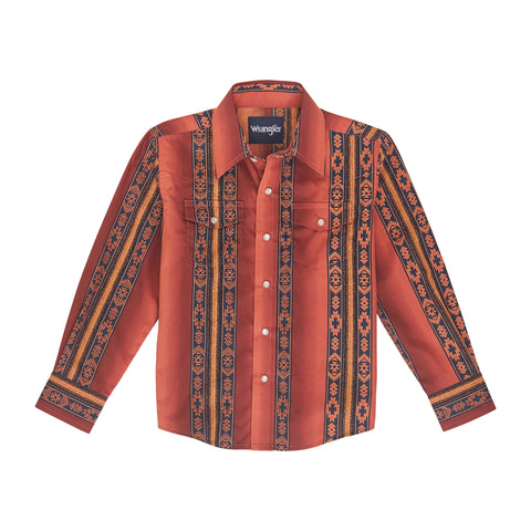 Boy's Checotah Long Sleeve Shirt by Wrangler