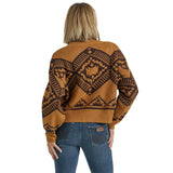 Women's Jewel Brown Aztec Print Sweater by Wrangler