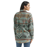 Women's Wrangler Retro Boyfriend Western Snap Shirt in Sage