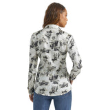 Women's Bold Bucking Cowboy Pearl Snap Shirt by Wrangler