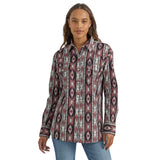 Women's Checotah Boyfriend Western Snap Shirt by Wrangler