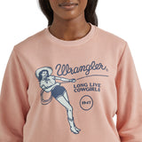 Wrangler Women's Long Live Cowgirls Pullover Sweater