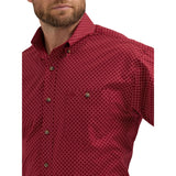 Wrangler Men's Red Geo Print Shirt