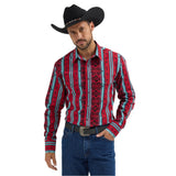 Wrangler Men's Checotah Sonoran Red Print Shirt