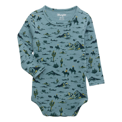 Boys blue desert onesie