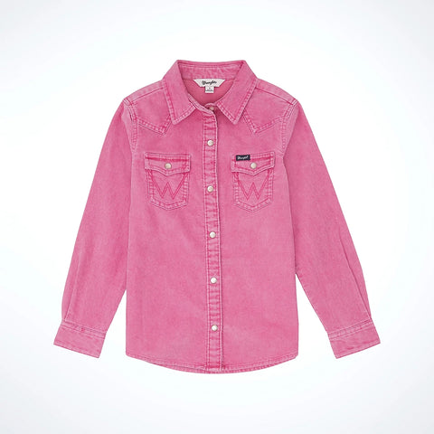 Wrangler Girl's Corduroy Pearl Snap Shacket