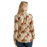 Wrangler Women's Bucking Horse Pearl Snap Long Sleeve