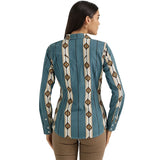 Wrangler Women's Checotah Classic Pearl Snap Long Sleeve