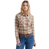 Wrangler Women's Plaid Button Down Long Sleeve