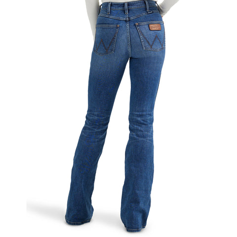 Womens Retro Bailey Flare Aria Jeans Back View