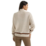 Tan Aztec 1/4 Zip Sweater