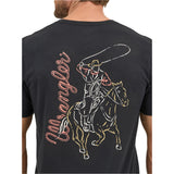 Wrangler Men's Black Neon Cowboy Tee