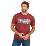 Brown Heather T-shirt with an Aztec Wrangler Logo