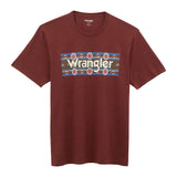 Wrangler Men's Brown Heather Aztec Tee