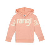 Pink Hoodie with Wrangler Across the Front