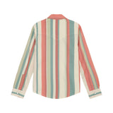 Wrangler Girl's Coral & Teal Stripe Shirt