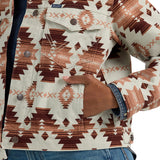 Wrangler Cream and Rust Aztec Crop Jacket