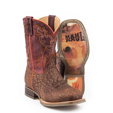 Boy's Wild Bull Square Toe Boot by Tin Haul