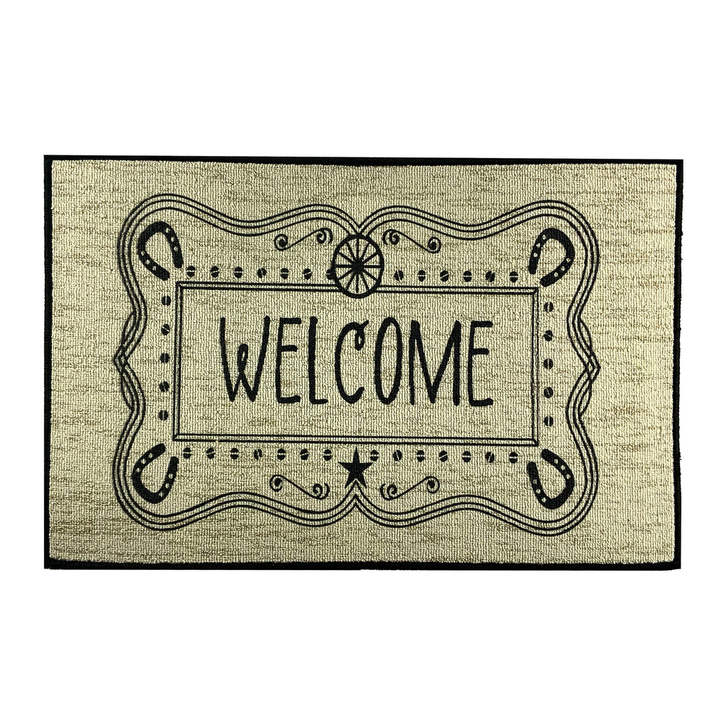 Western Buckle Welcome Door Mat