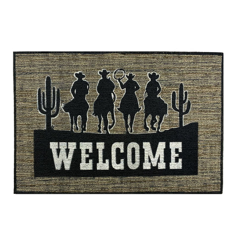 Cowboy Rider Welcome Door Mat