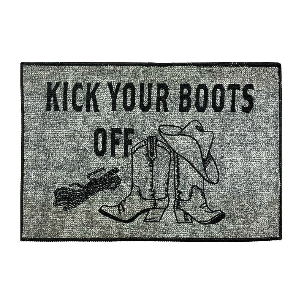 Kick Your Boots Off Door Mat