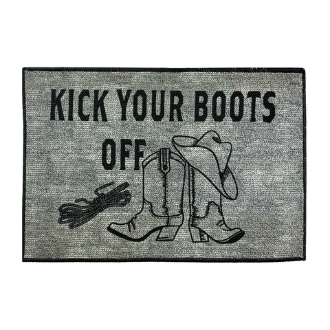 Kick Your Boots Off Door Mat