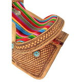 Double T Youth Hard Seat with Wool Serape Accents Western Saddle