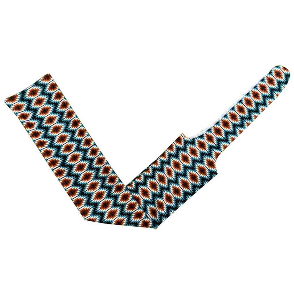 Showman Teal & White Aztec Tail Bag